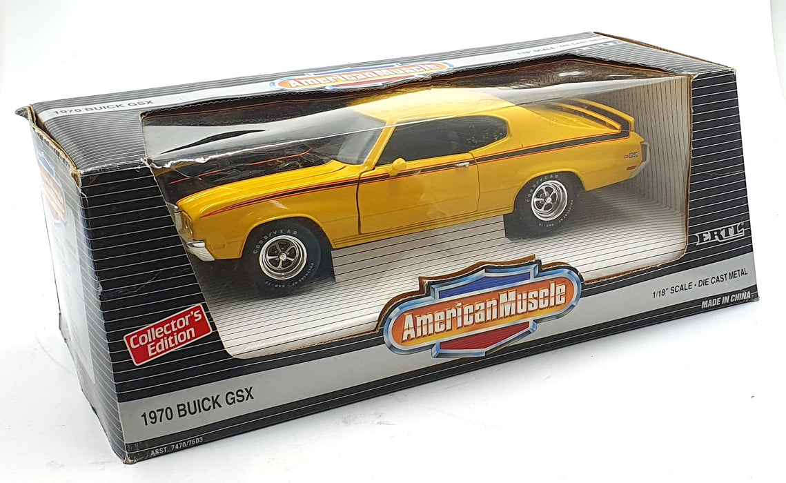Ertl 1/18 Scale Diecast 7603 - 1970 Buick GSX - Yellow
