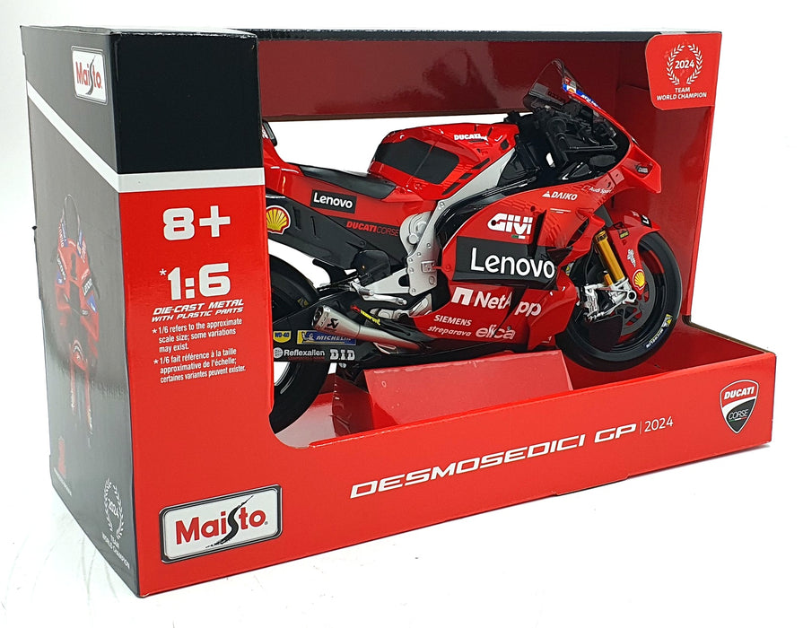Maisto 1/6 Scale 32245 - Ducati Desmosedici Motorbike #1 GP 2004 - Bagnaia