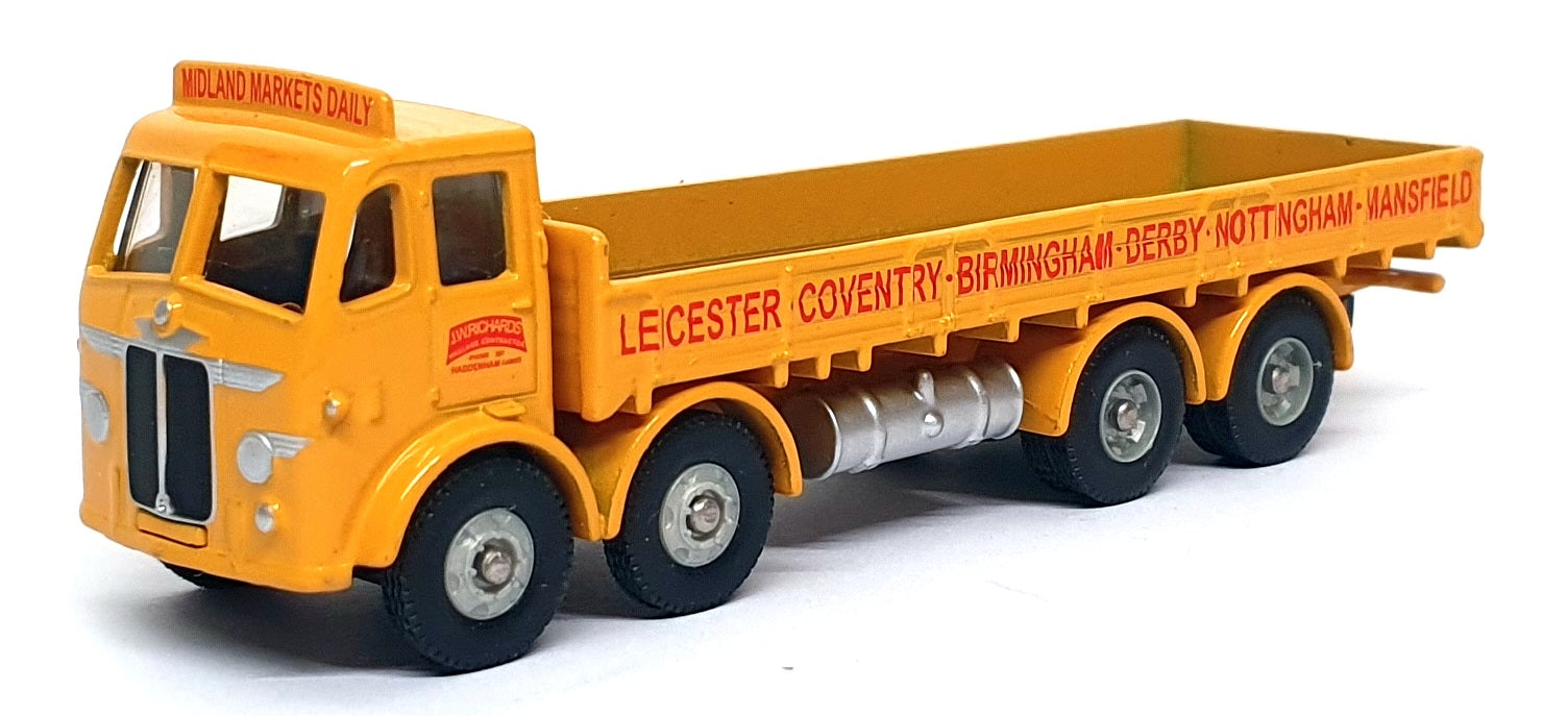 Lledo 1/76 Scale DG176011 - Leyland 8 Wheel Dropside Jack Richards - Yellow
