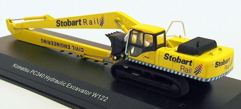 Oxford Diecast 1/76 Scale 4 664 101 - Komatsu PC340 Hydraulic Excavator Stobart