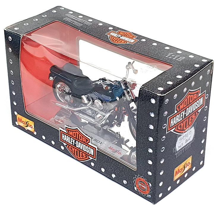 Maisto 1/18 Scale 39360 - Harley Davidson FXSTSB Bad Boy - Met. Blue