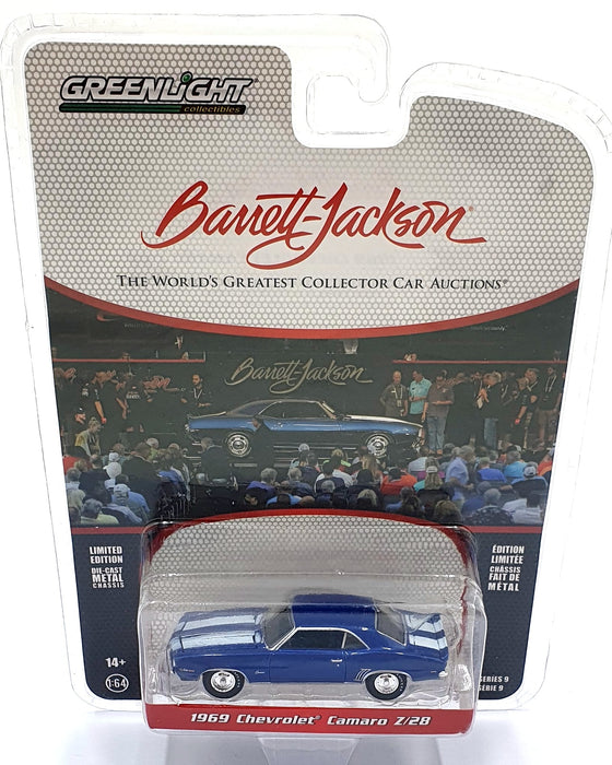 Greenlight 1/64 Scale 37250-C - 1969 Chevrolet Camaro Z/28 - Blue