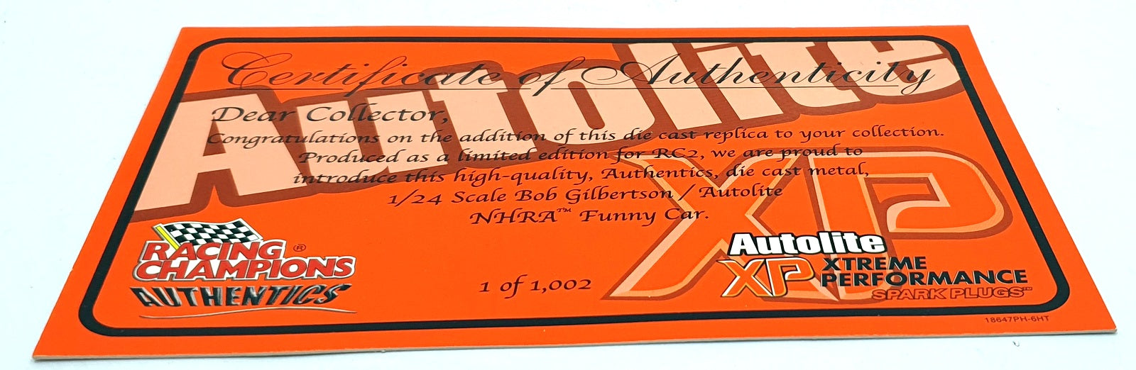 Racing Champions 1/24 Scale 18647PH - Chevrolet Funny Car Dragster NHRA 2005