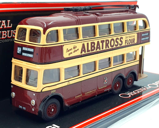 Corgi 1/76 Scale 43704 - AEC 6641T Trolleybus Cardiff R5A