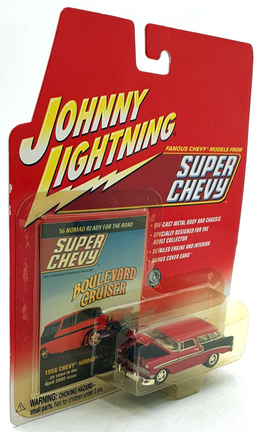 Johnny Lightning 1/64 Scale 992-01 - 1956 Chevrolet Nomad - Red