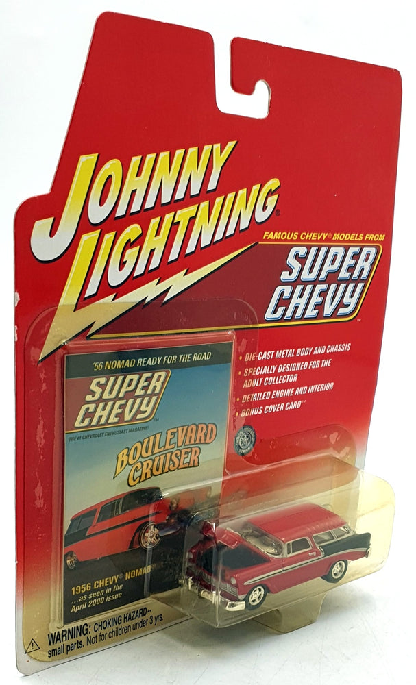 Johnny Lightning 1/64 Scale 992-01 - 1956 Chevrolet Nomad - Red