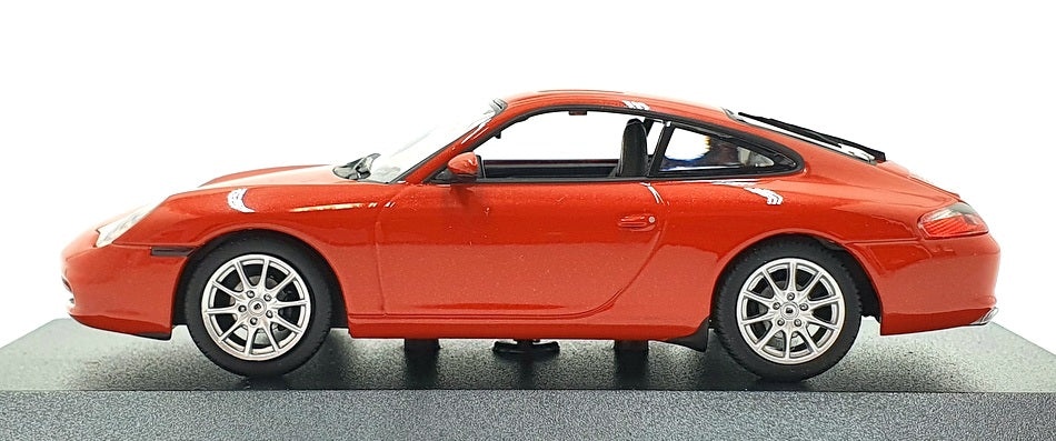 Maxichamps 1/43 Scale 940 061021 - 2001 Porsche 911 Carrera - Met Red Orange