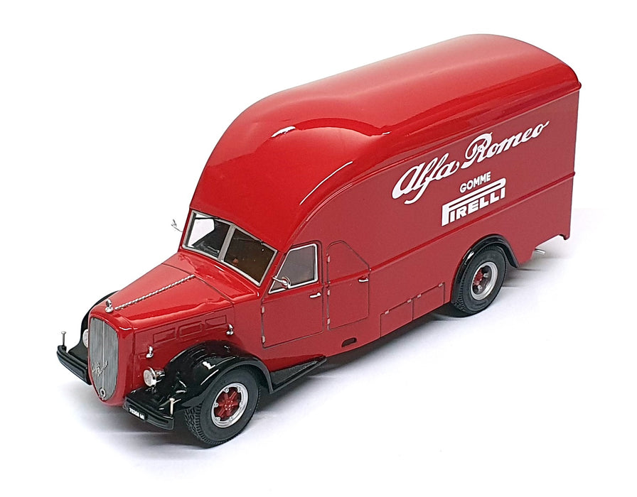 Exoto 1/43 Scale EXO00002 - 1950 Alfa Romeo Pirelli Transporter Truck - Red