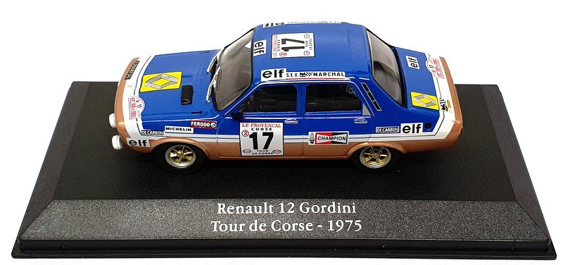 Atlas Editions 1/43 Scale 2 235 022 - Renault 12 Gordini #17 Tour de Corse 1975