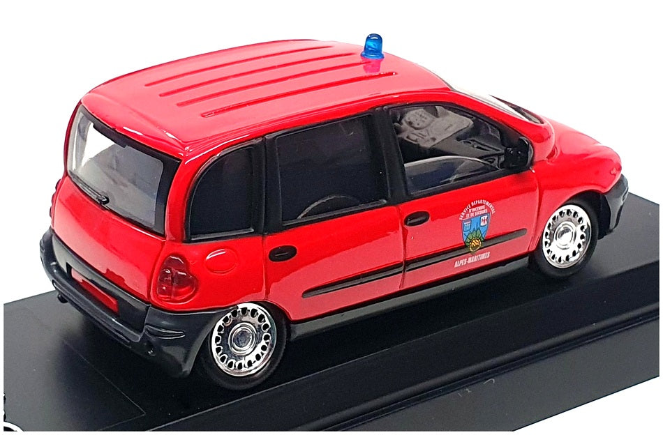 Solido 1/43 Scale Diecast 4825 - 1999 Fiat Multipla Fire Car - Red