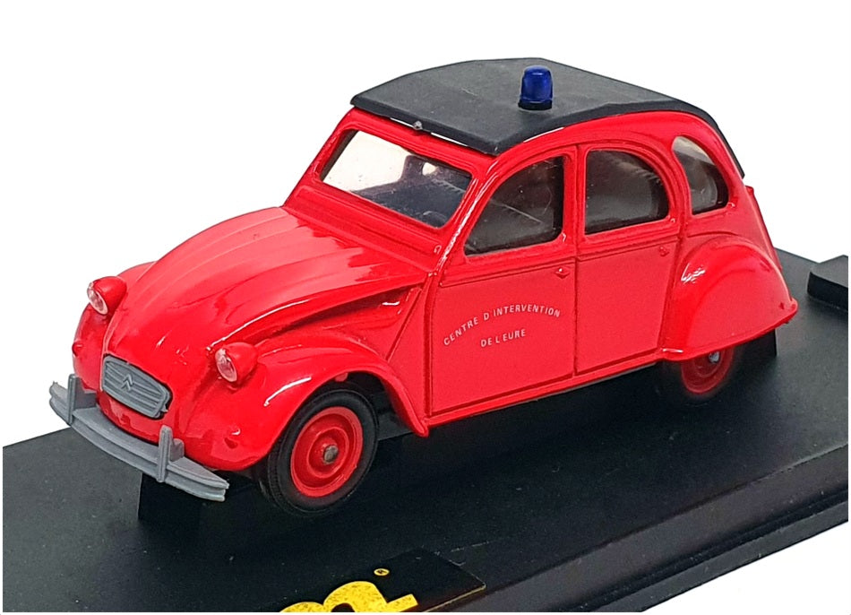 Verem 1/43 Scale Diecast 216 - Citroen 2CV Pompiers Fire - Red