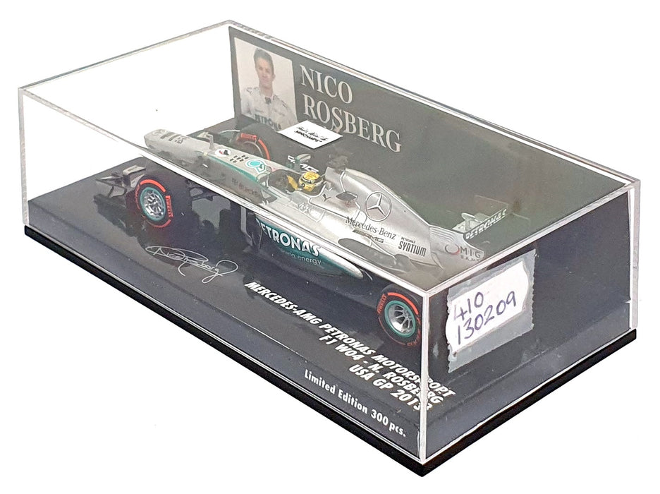 Minichamps 1/43 Scale 410 130209 - Mercedes AMG F1 W04 USA GP 2013 N. Rosberg