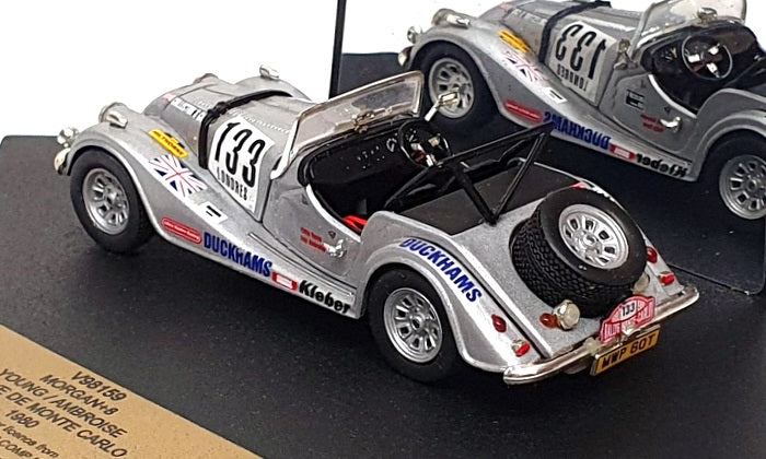 Vitesse 1/43 Scale V98159 - Morgan +8 #133 Monte Carlo Rally 1980 - Silver