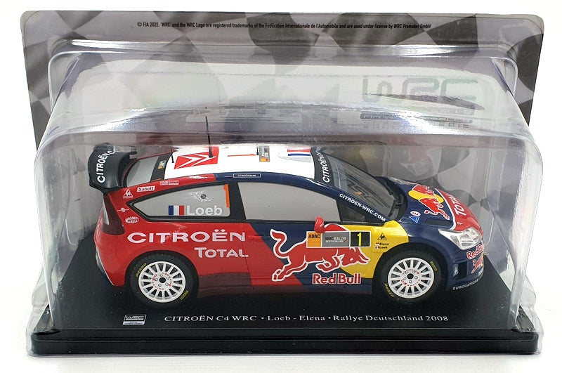 Hachette 1/24 Scale G113U023 - Citroen C4 WRC Germany 2008 Loeb #1