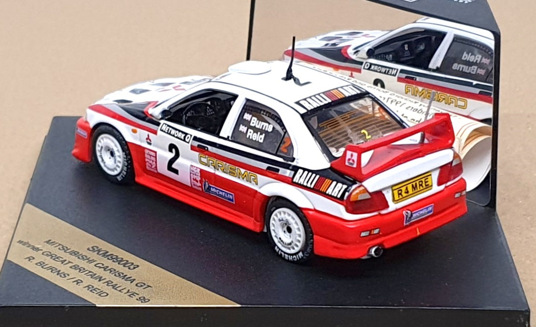 Skid 1/43 Scale SKM99003 Mitsubishi Carisma GT #2 Winner Gt. Britain Rally 1999
