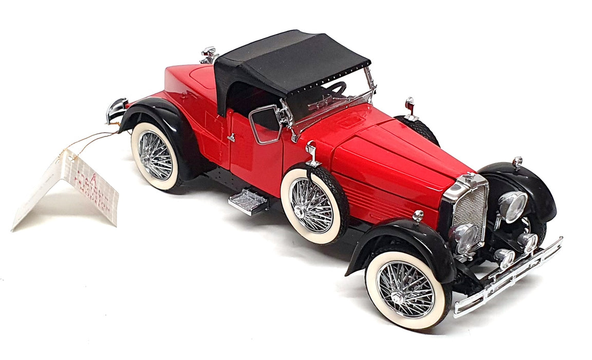 Franklin Mint 1/24 Scale 17626N - 1928 Stutz Black Hawk Boattail - Red/Black
