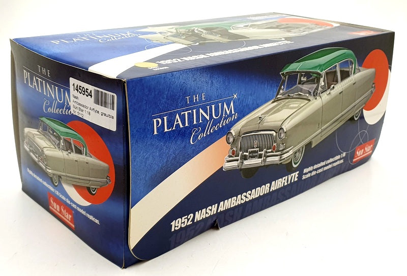Sun Star 1/18 Scale 5112 - 1952 Nash Ambassador Airflyte Ann - Gold/Champagne