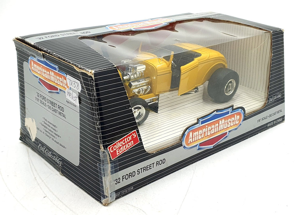 Ertl 1/18 Scale Diecast 7238 - 1932 Ford Street Rod Deuce - Yellow