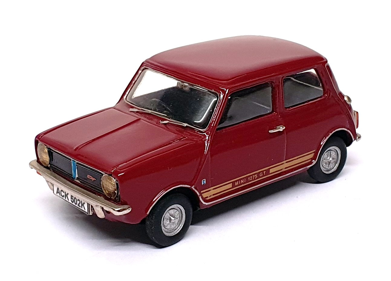 Abbey Classics 1/43 Scale AC03 - Mini Clubman 1275GT - Maroon/Gold Stripes