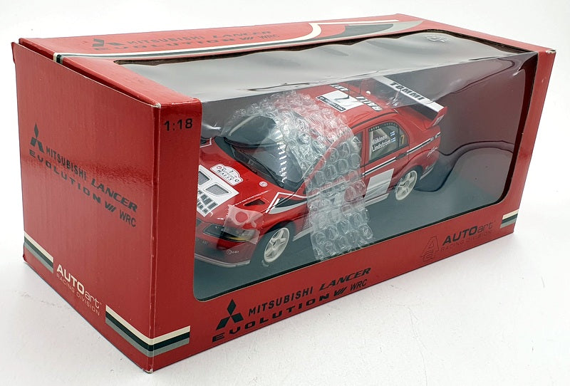 Autoart 1/18 Scale Diecast 80151 Mitsubishi Lancer EVO VII WRC #7 2001 T.Makinen