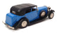 Western Models 1/43 Scale WMS36 - 1927 Rolls Royce Weymann - REWORKED Blue/Black
