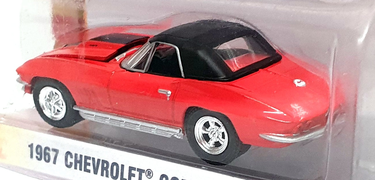 Greenlight 1/64 Scale 21740-X - 1967 Chevrolet Corvette - Red
