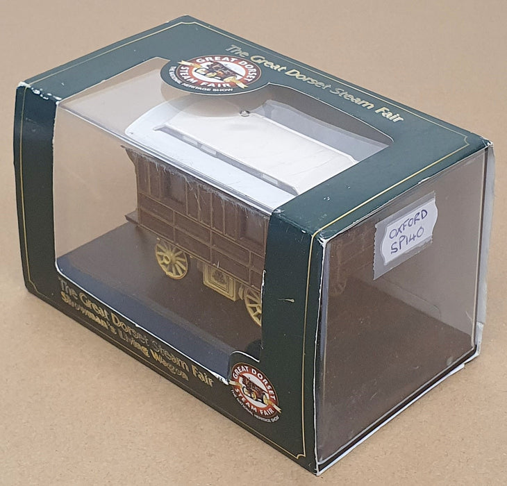 Oxford 8.5cm Long Diecast SP140 - Showmans Living Caravan Dorset Steam Fair