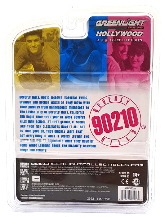 Greenlight 1/64 Scale 44930-A - 1988 Jeep Cherokee Limited 90210 BH - Grey