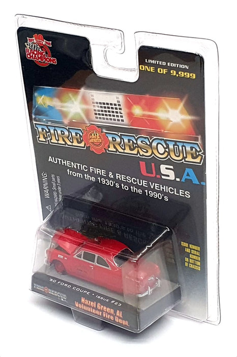 Racing Champions 1/64 Scale 94720 - 1950 Ford Coupe Hazel Green FD - Red