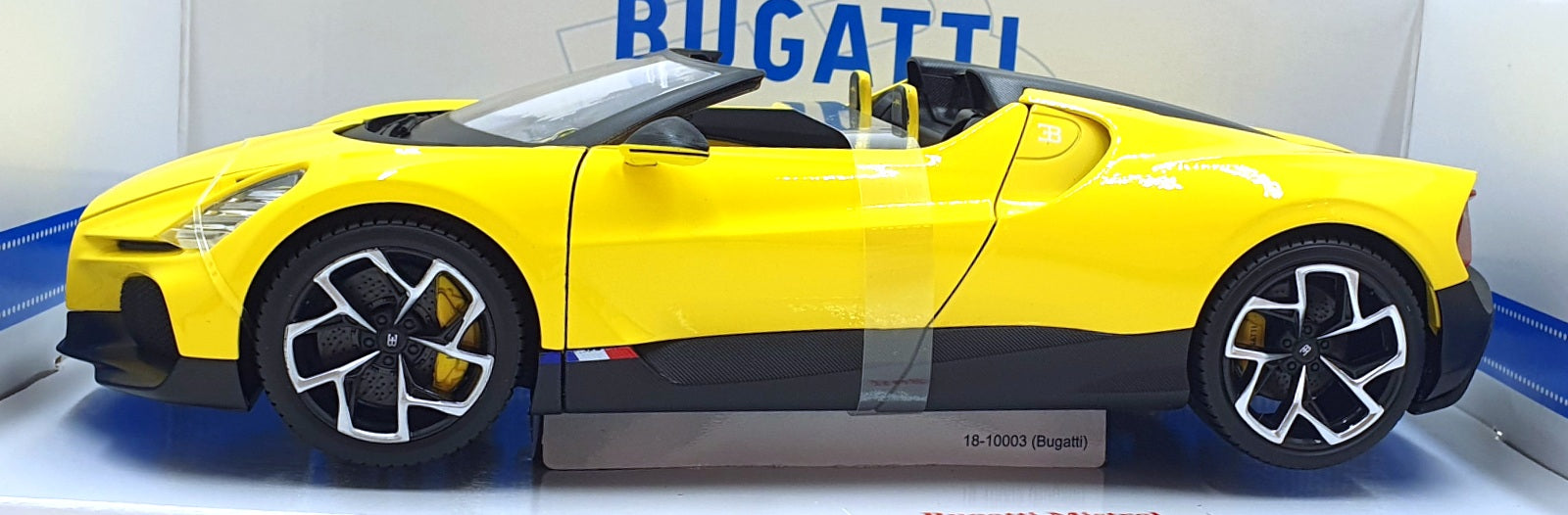 Burago 1/18 Scale Diecast 18-11051 - Bugatti Mistral - Yellow