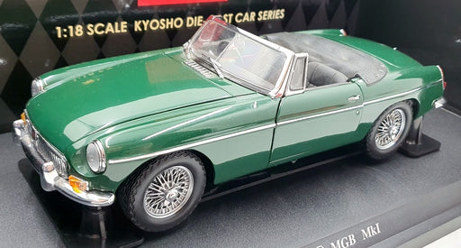 Kyosho 1/18 Scale Diecast 08021G - MG MGB MK1 Roadster - Green