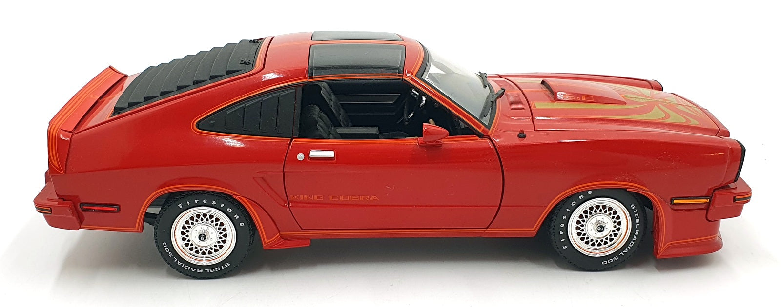 Greenlight 1/18 Scale Diecast 12879 - 1978 Ford Mustang MKII King Cobra - Red