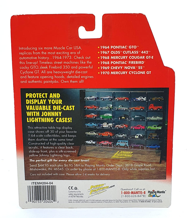 Johnny Lightning 1/64 Scale 204-04 Muscle Cars USA 1970 Mercury Cyclone GT Black
