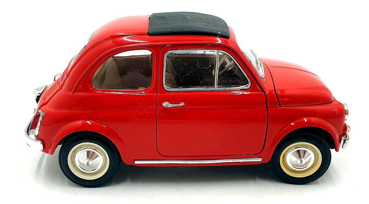 Burago 1/16 Scale Diecast 22426G - Fiat 500 - Red