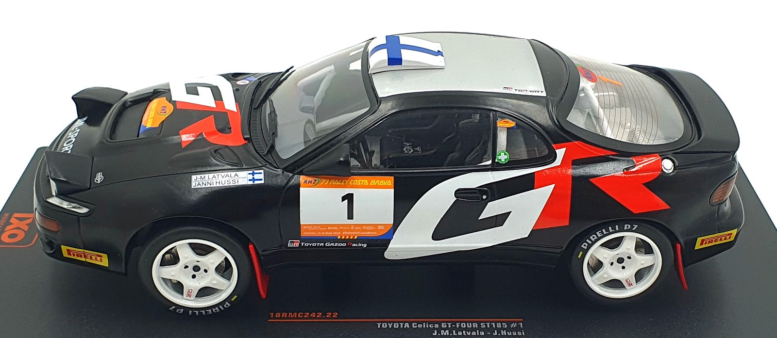 IXO 1/18 Scale 18RMC242.22 - Toyota Celica GT-Four ST 185 #1 1st CB Rally 2025