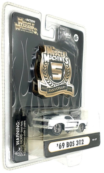 Action 1/64 Scale 71161 - 1969 Ford Mustang Boss 302 - White