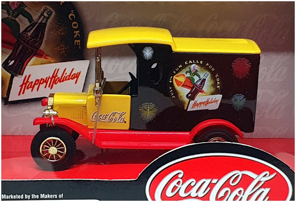 Matchbox 9cm Long Diecast 92467 - 1912 Ford Model T Independence Day Coca Cola