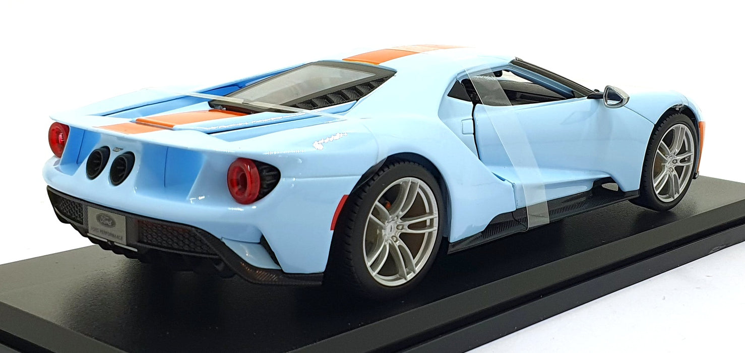 Maisto 1/18 Scale Model Diecast - 46629 - 2019 Ford GT Gulf - Light Blue