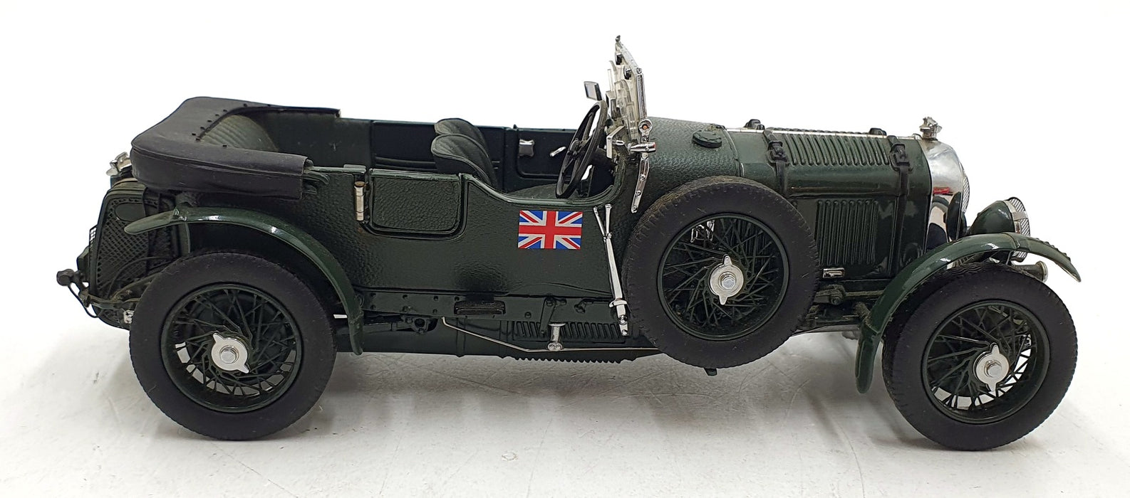 Franklin Mint 1/24 Scale B11T109C - 1929 Bentley Blower Green with Display Case