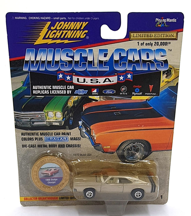 Johnny Lightning 1/64 Scale 202-01 Muscle Cars USA 1968 Dodge Charger Gold