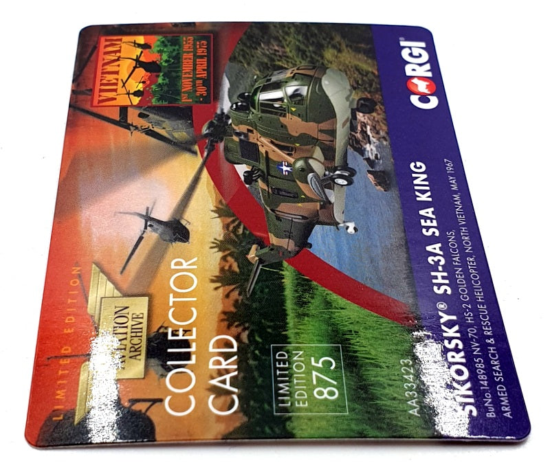 Corgi 1/72 Scale AA33423 - Sikorsky SH-3A Sea King HS-2 Golden Falcons - Vietnam