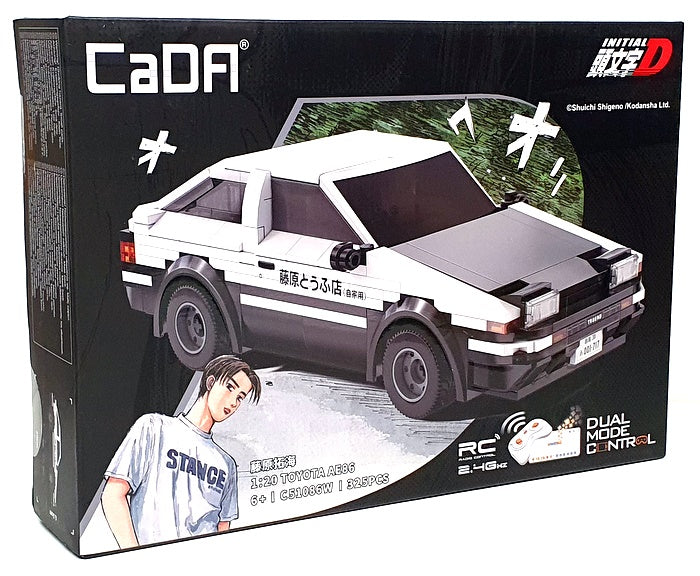 CaDA 1/20 Scale Brick Kit C51086W - RC Toyota AE86 Trueno 325 Pcs - White/Black