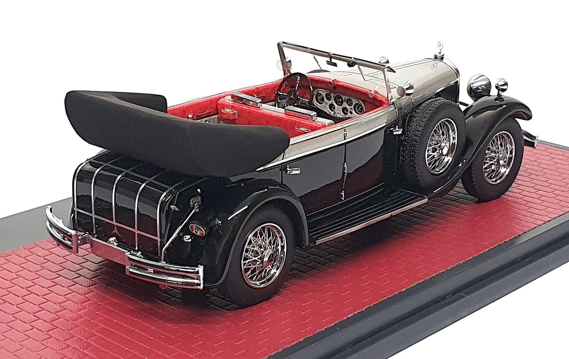 Matrix 1/43 Scale MX41302-101 1930 Mercedes 770K W07 Cabrio D Black/Met. Silver