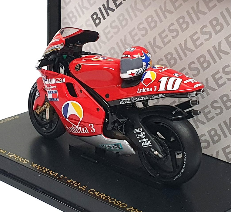 Ixo 1/24 Scale RAB006 - Yamaha YZR Antena 3 #10 JL Cardoso 2001 - Red
