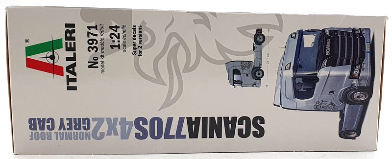 Italeri 1/24 Scale Unassembled Kit 3971 - Scania 770S 4x2 Normal Roof Grey Cab