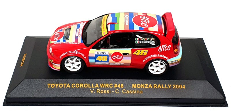 Ixo 1/43 Scale RAM164 - Toyota Corolla WRC #46 Monza Rally 2004
