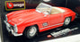 Burago 1/18 Scale Diecast 3023 - Mercedes-Benz 300SL Roadster 1957 - Red