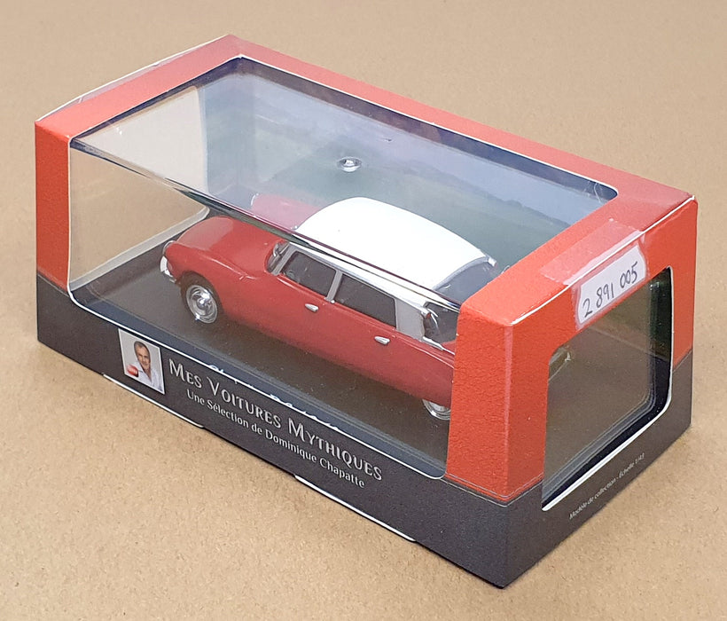 Atlas Editions 1/43 Scale 2 891 005 - 1963 Citroen DS - Red/White