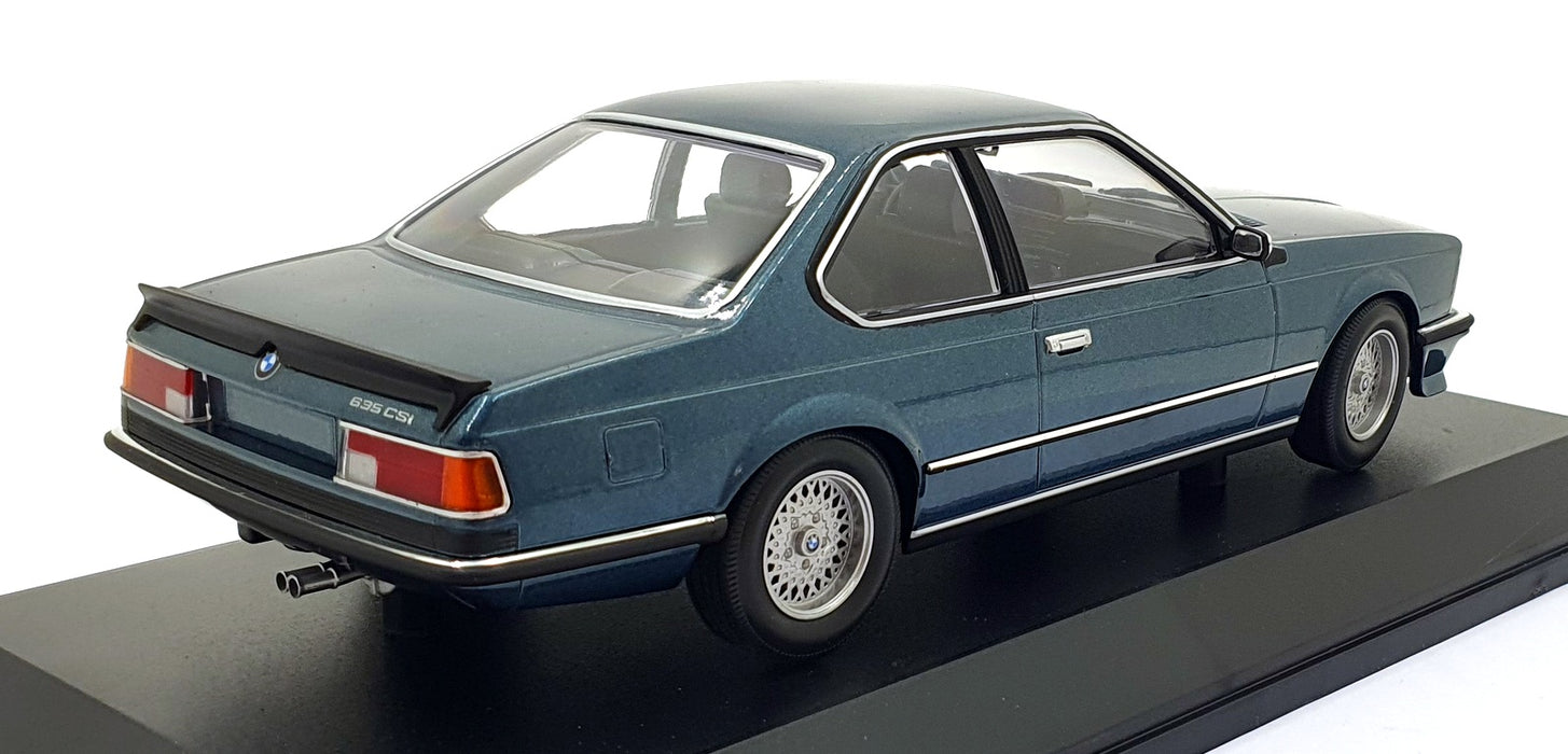 Minichamps 1/18 Scale Diecast 155 028108 - 1982 BMW 635 CSi - Met. Petrol