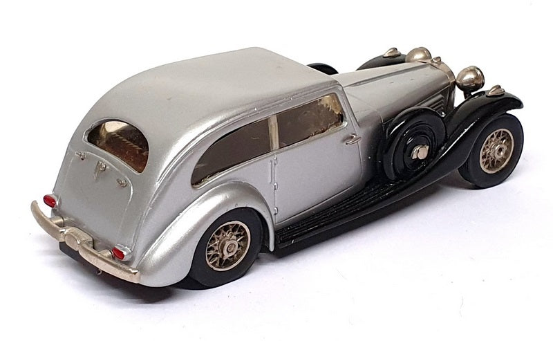 Motorkits Minimarque 43 1/43 Scale ABS2 - 1934 Jaguar SS1 Airline - Silver/Black